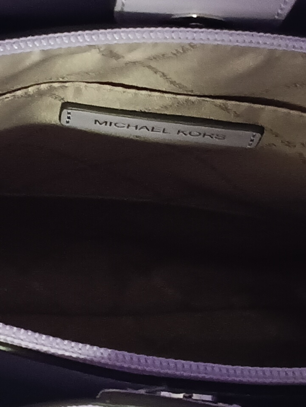 Michael Kors Lilac MK Signature Tote - Picture 4 of 4